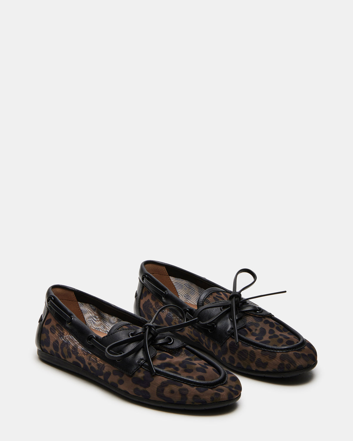 SAG Black/Leopard Women's Boat Shoe | Steve Madden Featured