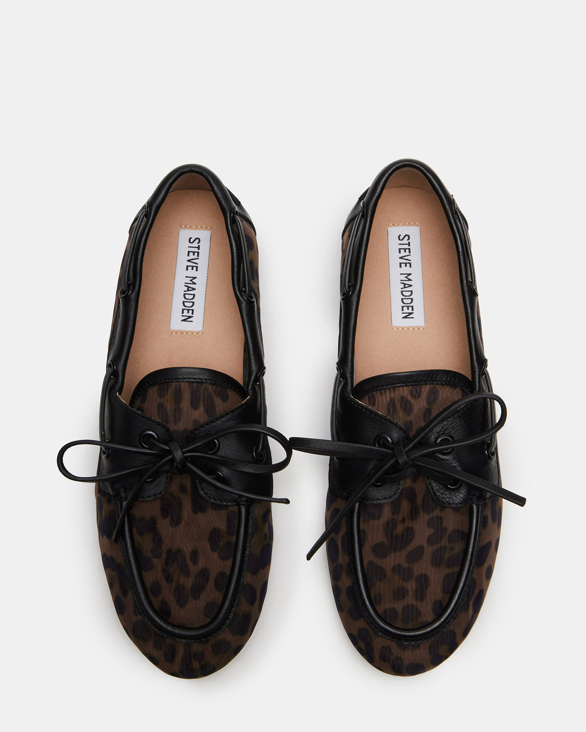 SAG Black/Leopard Women's Boat Shoe | Steve Madden Featured