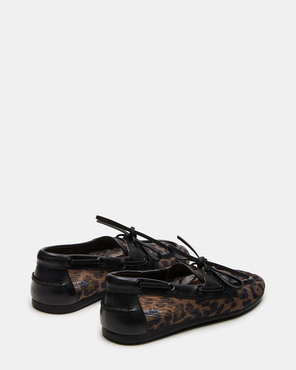 SAG Black/Leopard Women's Boat Shoe | Steve Madden Featured