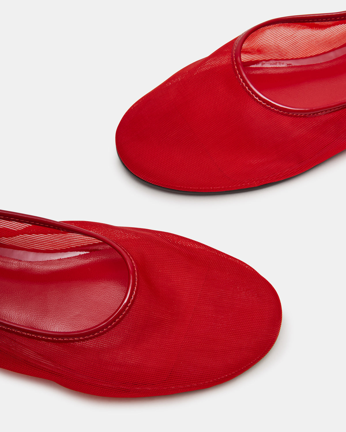 MEADOW Red Mesh Women's Ballet Flats | Steve Madden Trending
