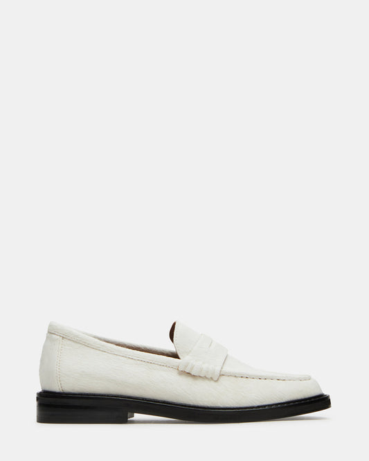 MADISON White Multi Women's Penny Loafer | Steve Madden Essential