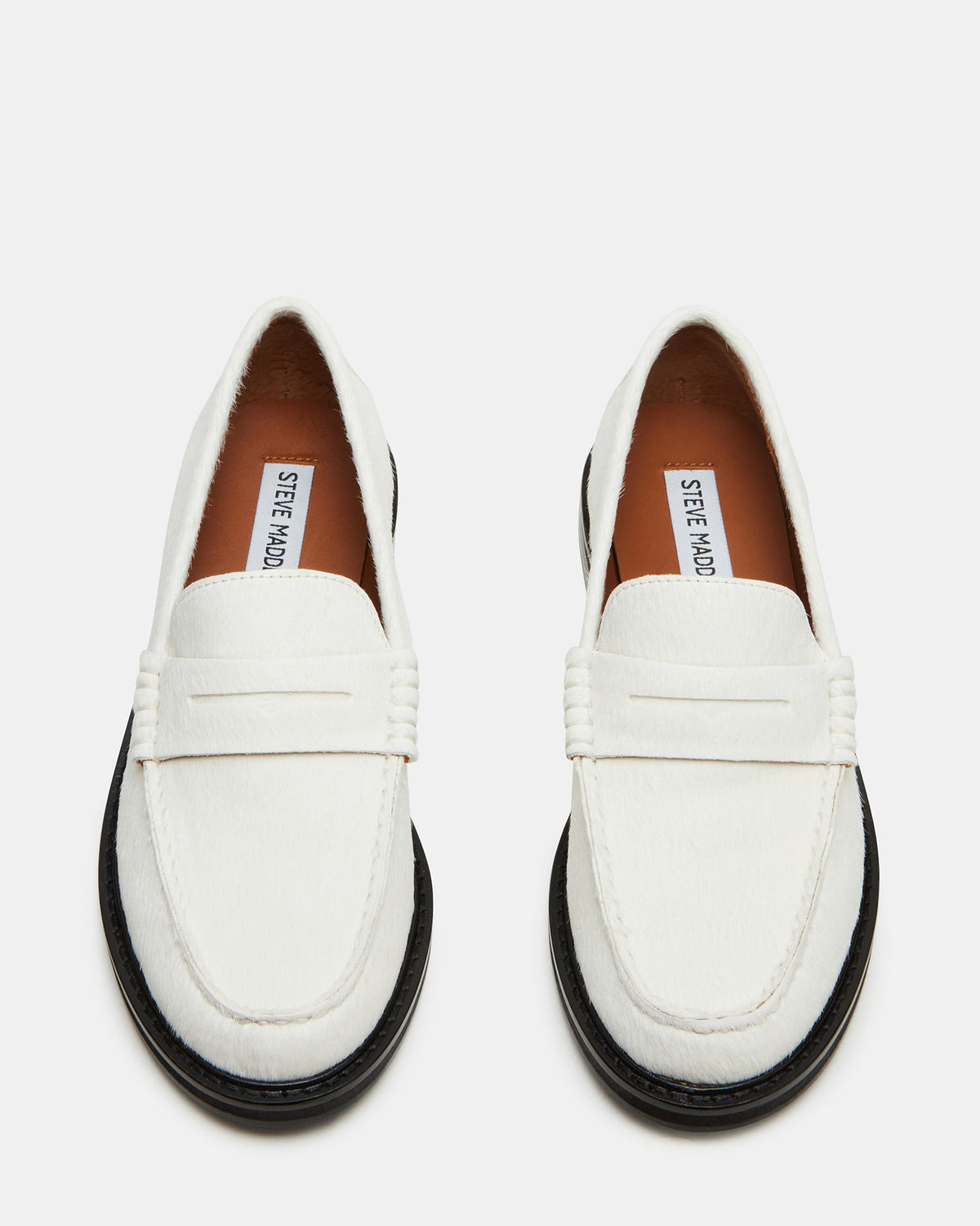 MADISON White Multi Women's Penny Loafer | Steve Madden Essential