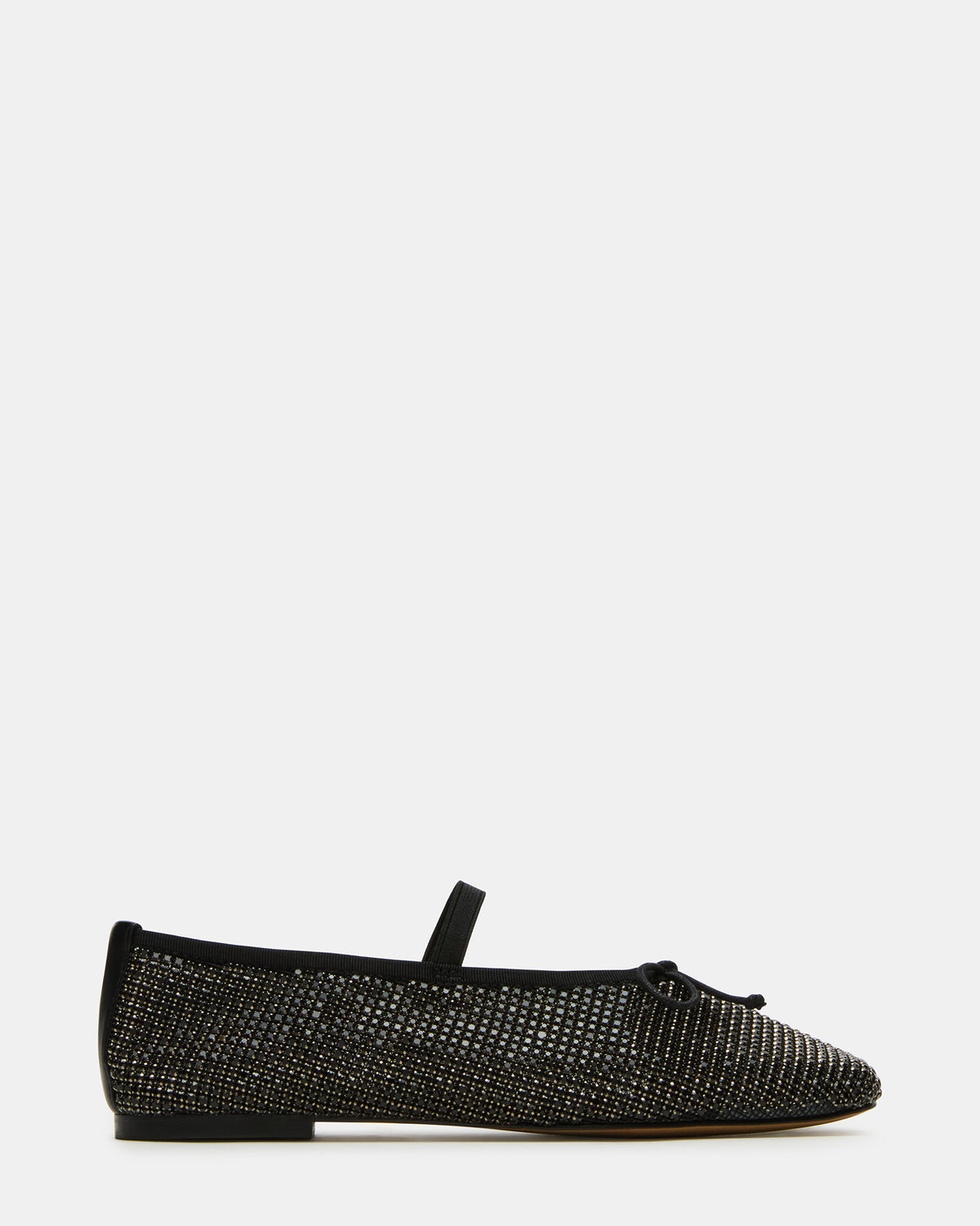 DELARA Rhinestones Black Multi Mary Jane Ballet Women's Flat | Steve Madden Recommended