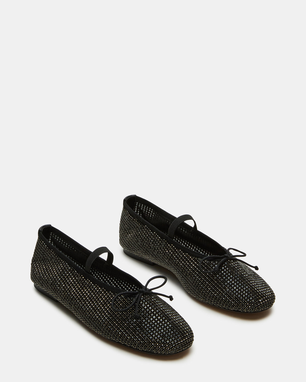DELARA Rhinestones Black Multi Mary Jane Ballet Women's Flat | Steve Madden Recommended