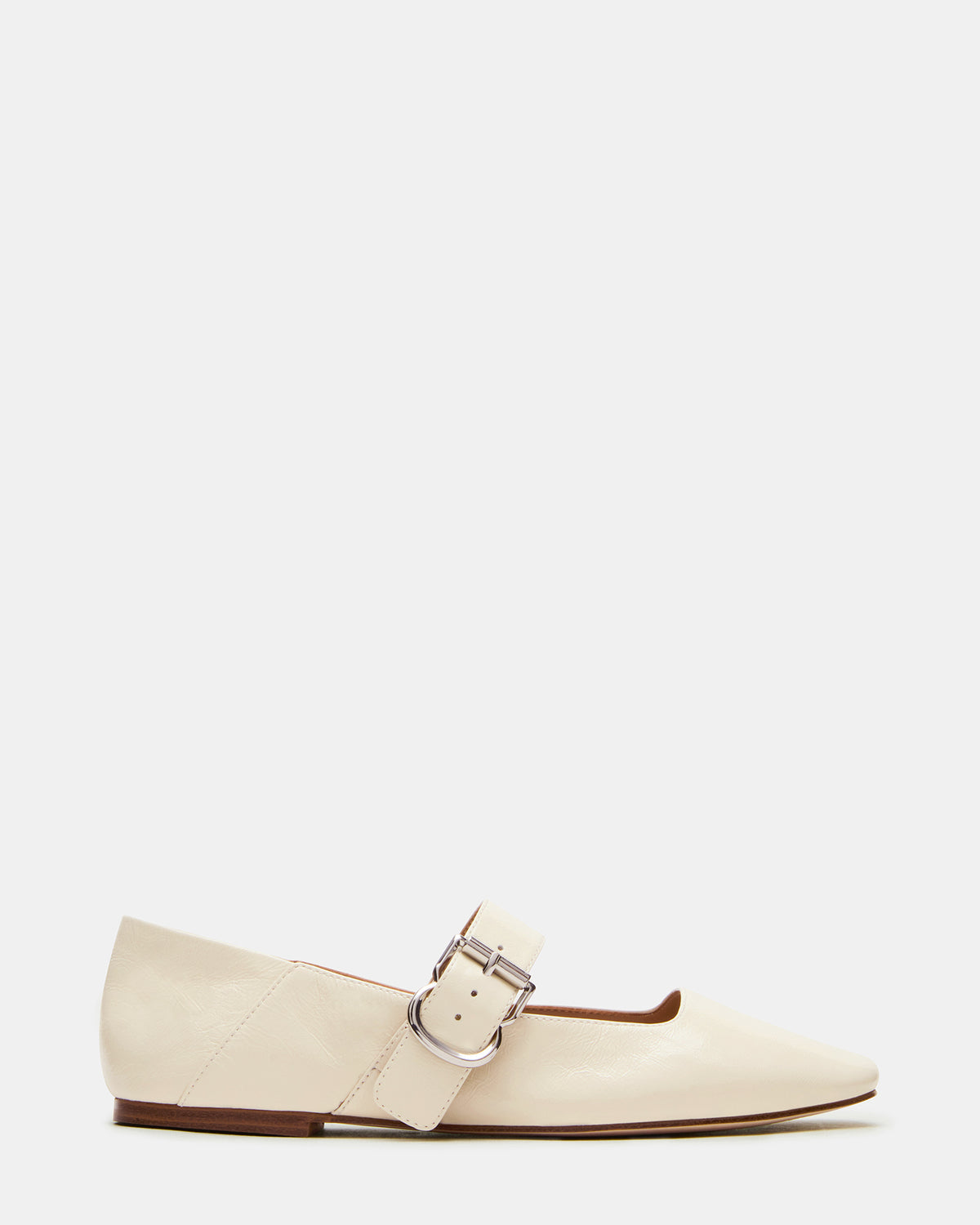 JENNI Bone Leather Women's Square-Toe Mary Jane Ballet Flat | Steve Madden Premium