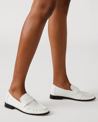 RIDLEY Ice Leather Tailored Loafer | Women's Loafers | Steve Madden Signature
