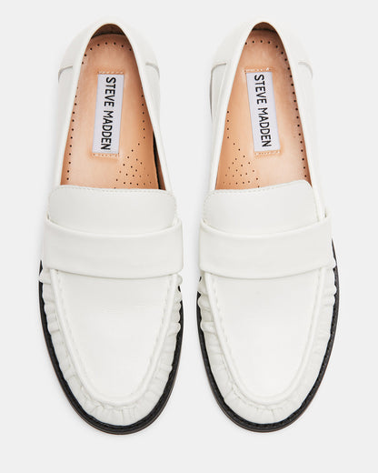 RIDLEY Ice Leather Tailored Loafer | Women's Loafers | Steve Madden Signature