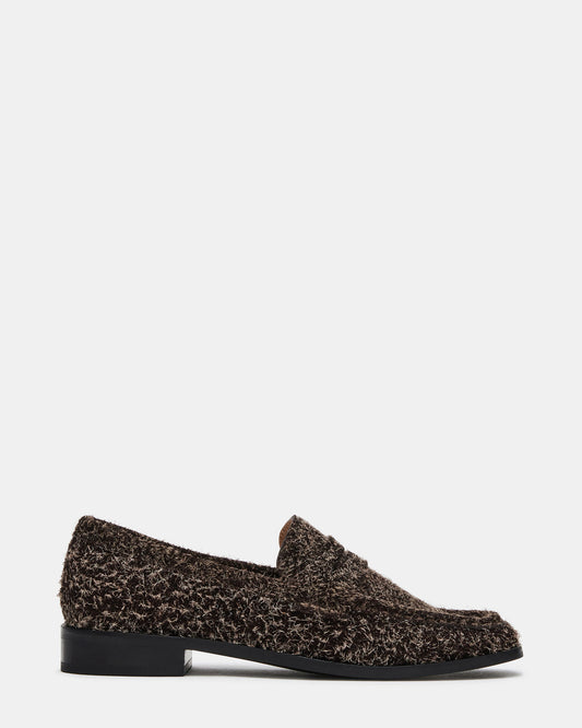 PARLOUR Brown Suede Square Toe Loafer | Women's Loafers | Steve Madden Customer Favorite