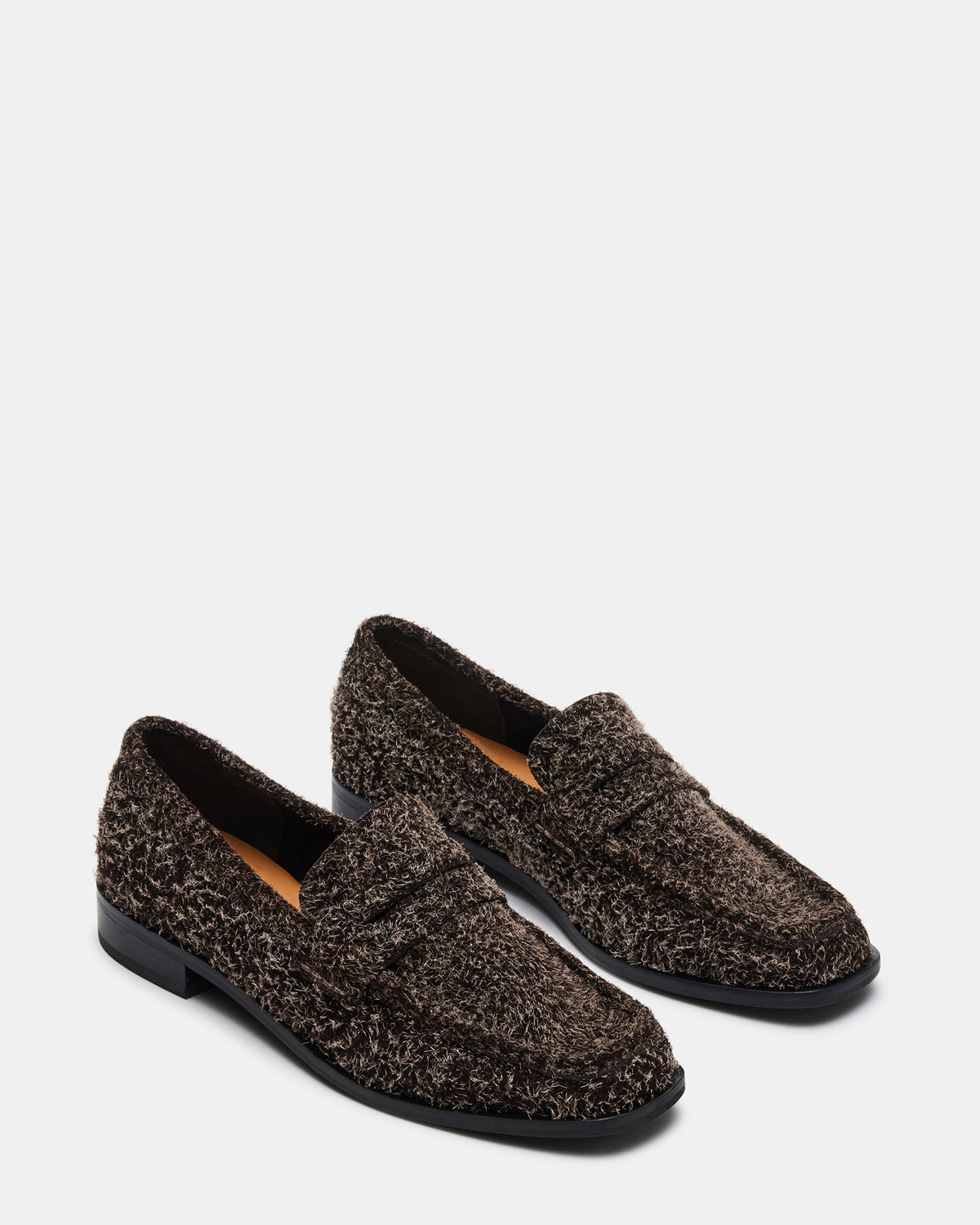 PARLOUR Brown Suede Square Toe Loafer | Women's Loafers | Steve Madden Customer Favorite