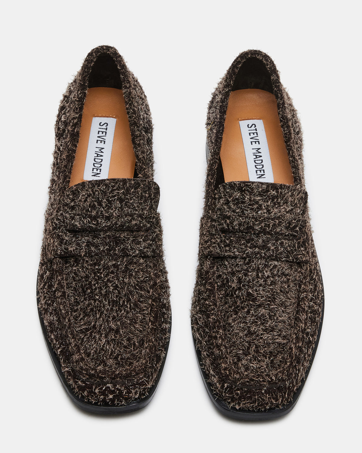PARLOUR Brown Suede Square Toe Loafer | Women's Loafers | Steve Madden Customer Favorite