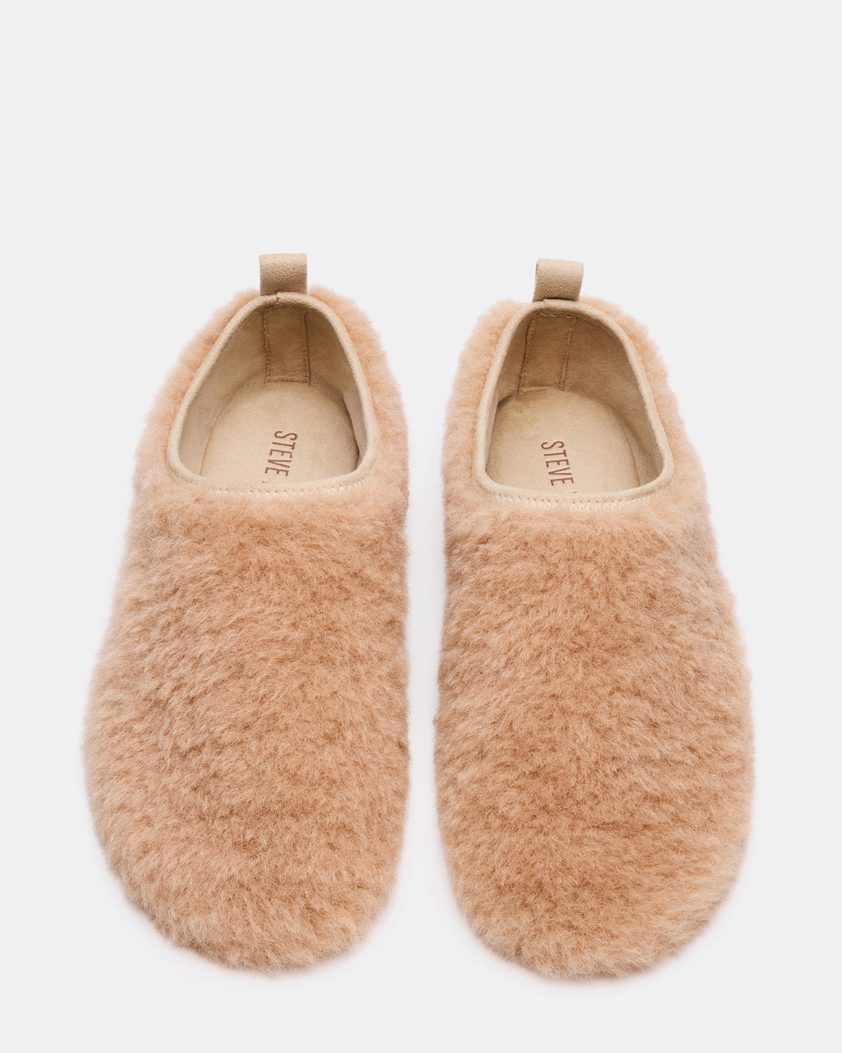 MINO Faux Fur Tan Women's Flat | Steve Madden Discount