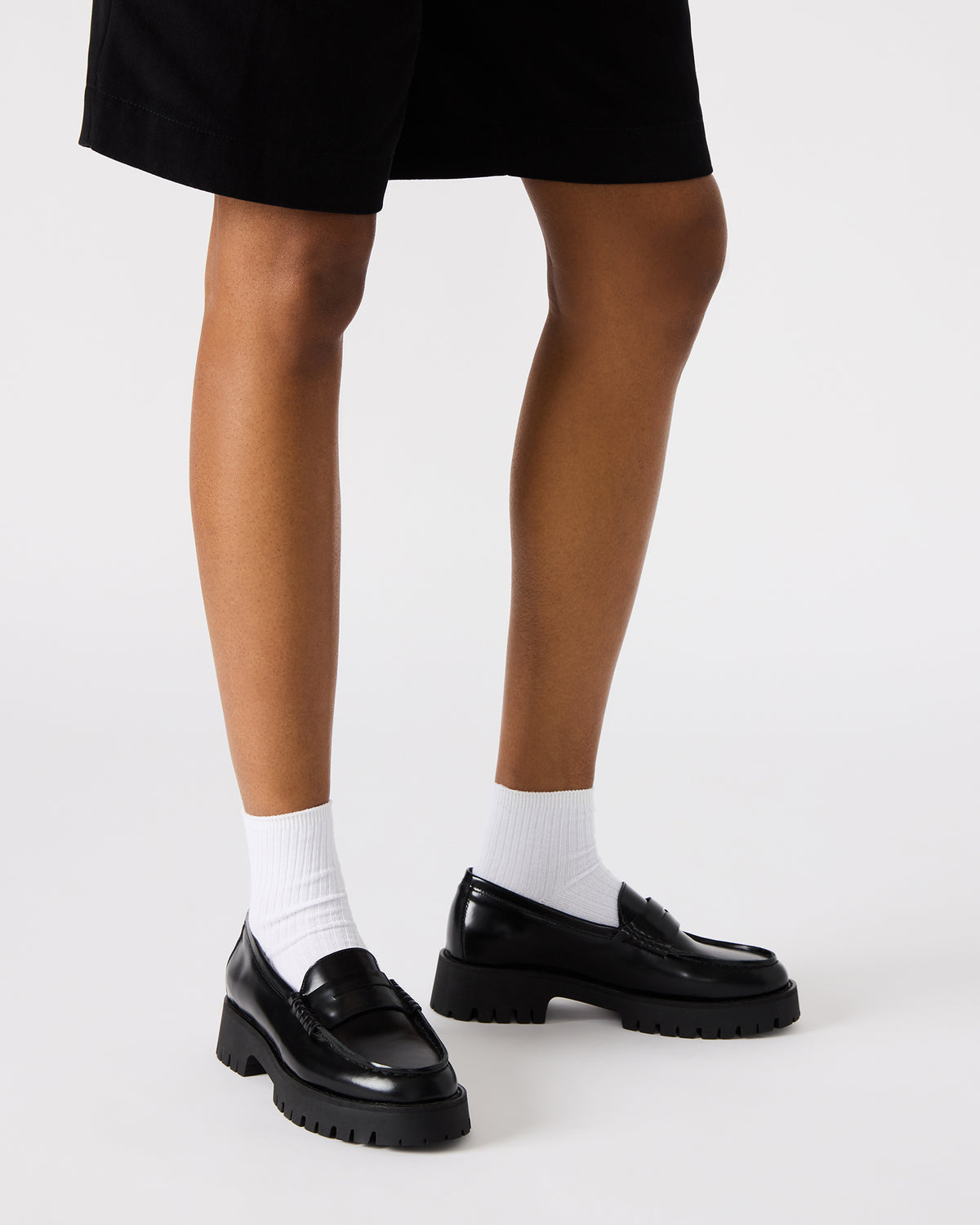 LANGSTEN Black Box Women's Platform Lug Loafer | Steve Madden Signature