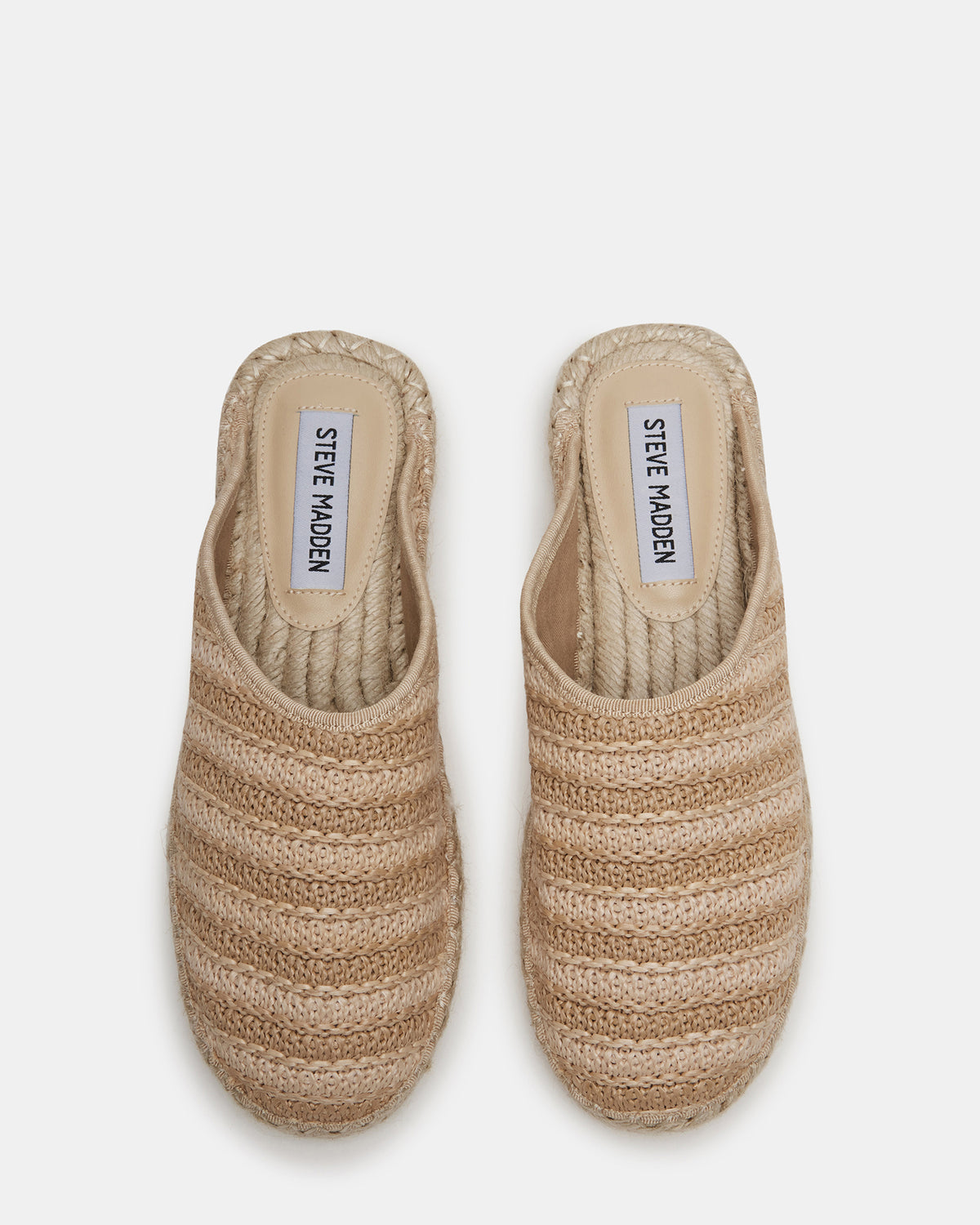 GILLIGAN Raffia Espadrille Mule Flat | Women's Flats | Steve Madden Special Offer