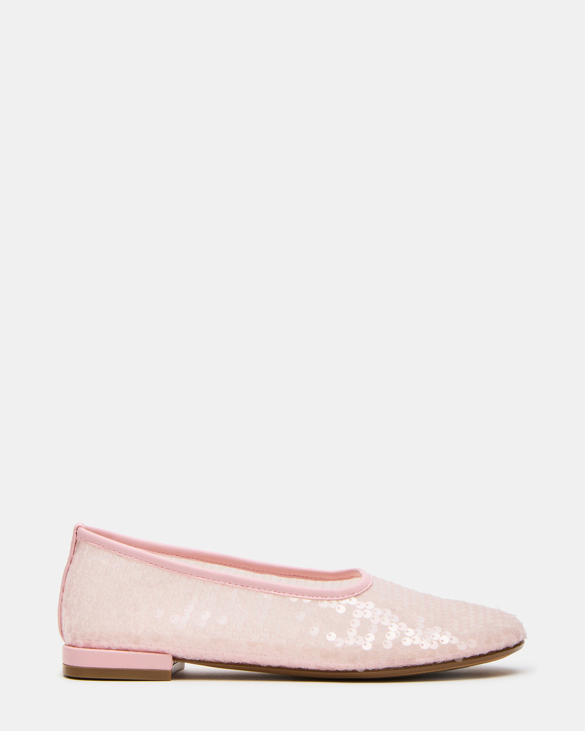 GARCELLE Pink Sequin Women's Ballet Flats | Steve Madden Sale