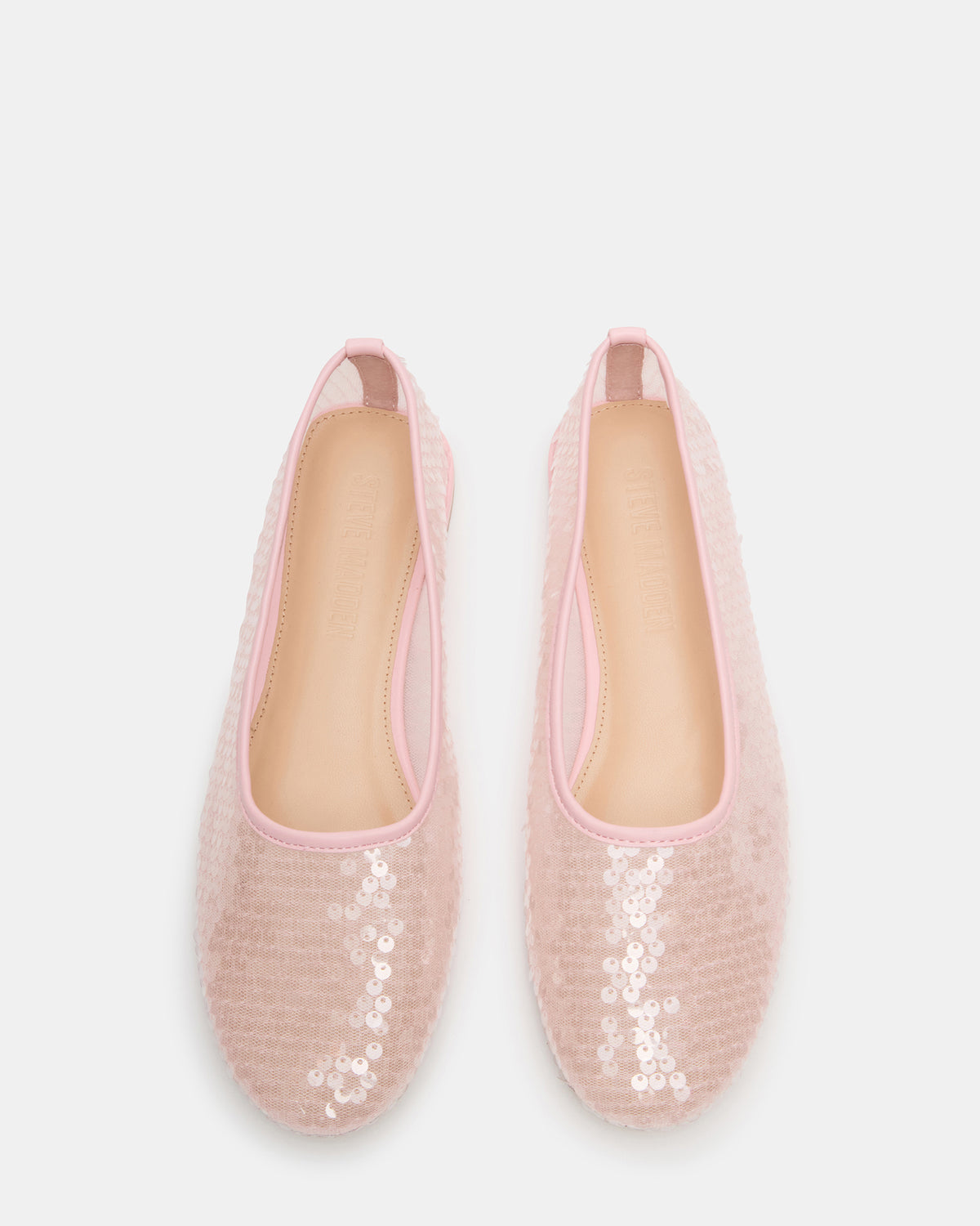 GARCELLE Pink Sequin Women's Ballet Flats | Steve Madden Sale
