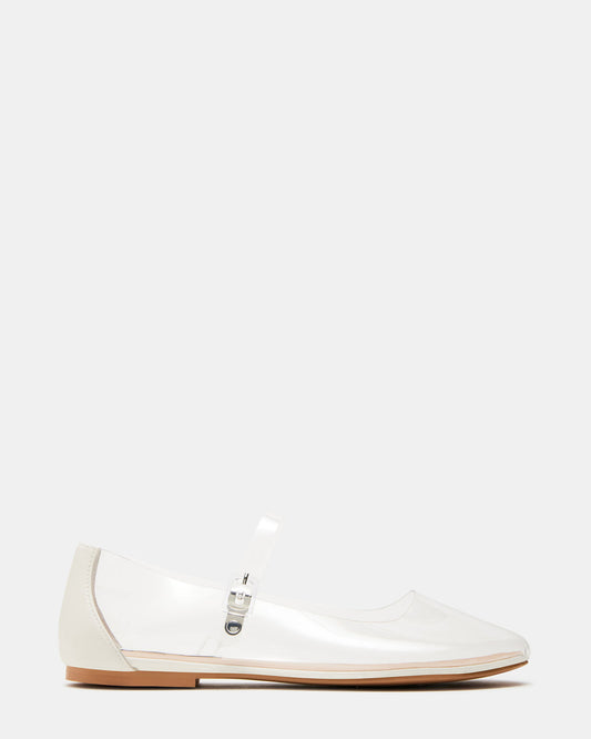VINETTA Clear Mary Jane Ballet Flat | Women's Flats | Steve Madden Essential