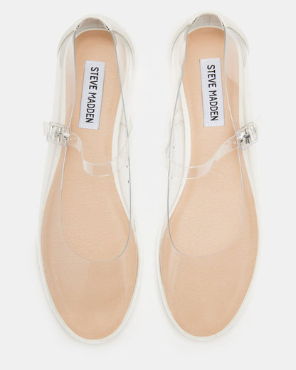 VINETTA Clear Mary Jane Ballet Flat | Women's Flats | Steve Madden Essential