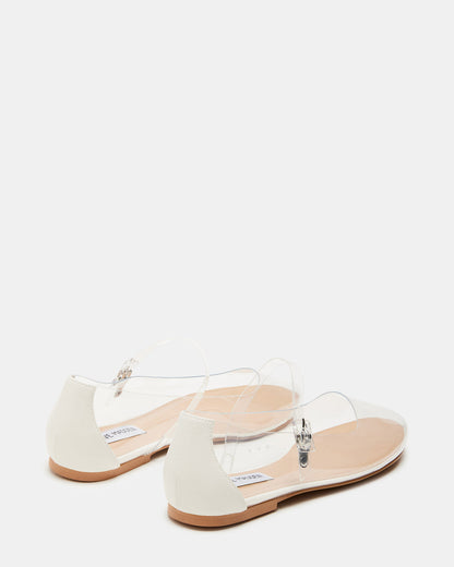 VINETTA Clear Mary Jane Ballet Flat | Women's Flats | Steve Madden Essential