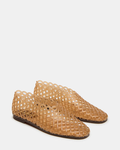 GROVE Tan Square-Toe Jelly Women's Flat | Steve Madden Deals