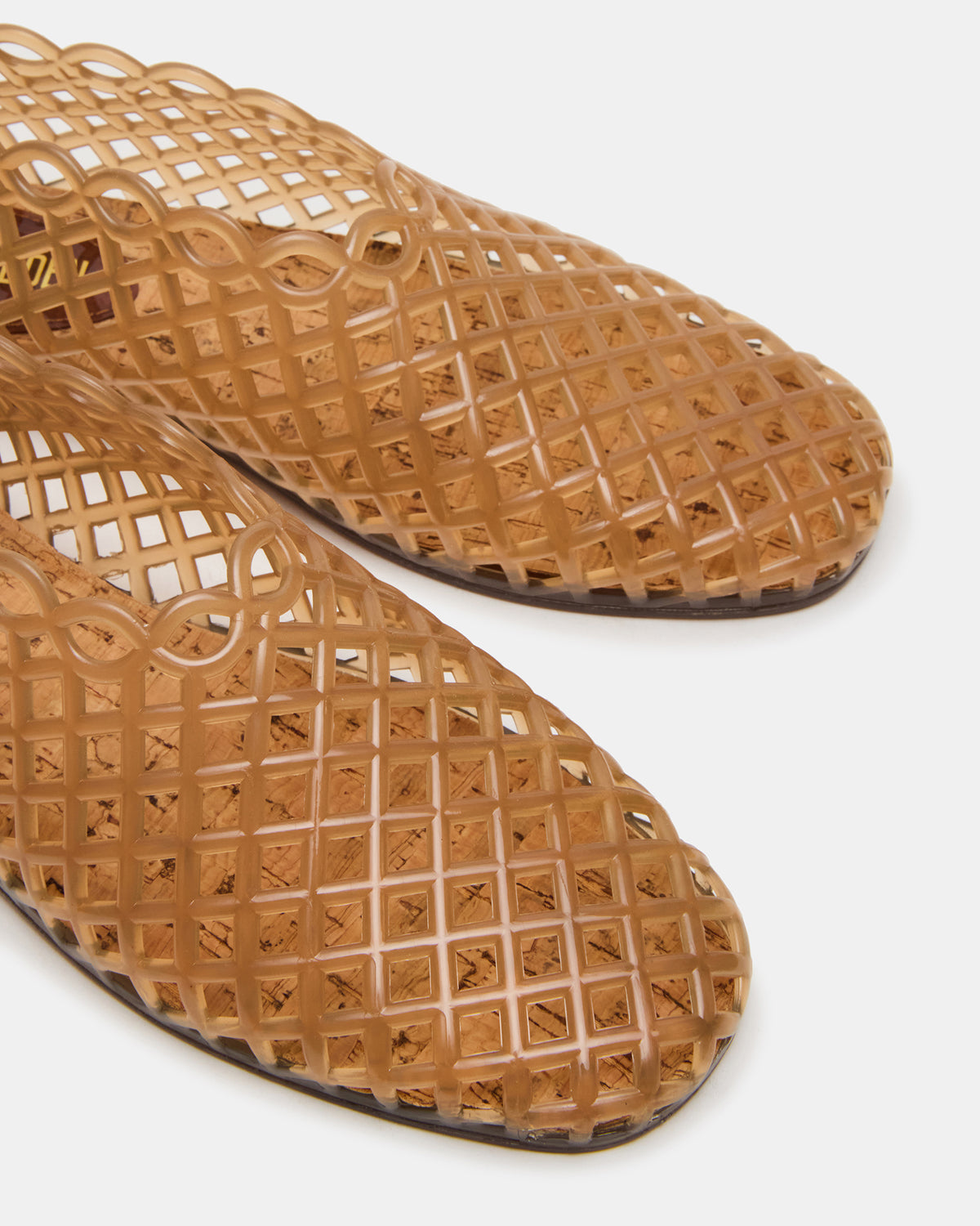 GROVE Tan Square-Toe Jelly Women's Flat | Steve Madden Deals