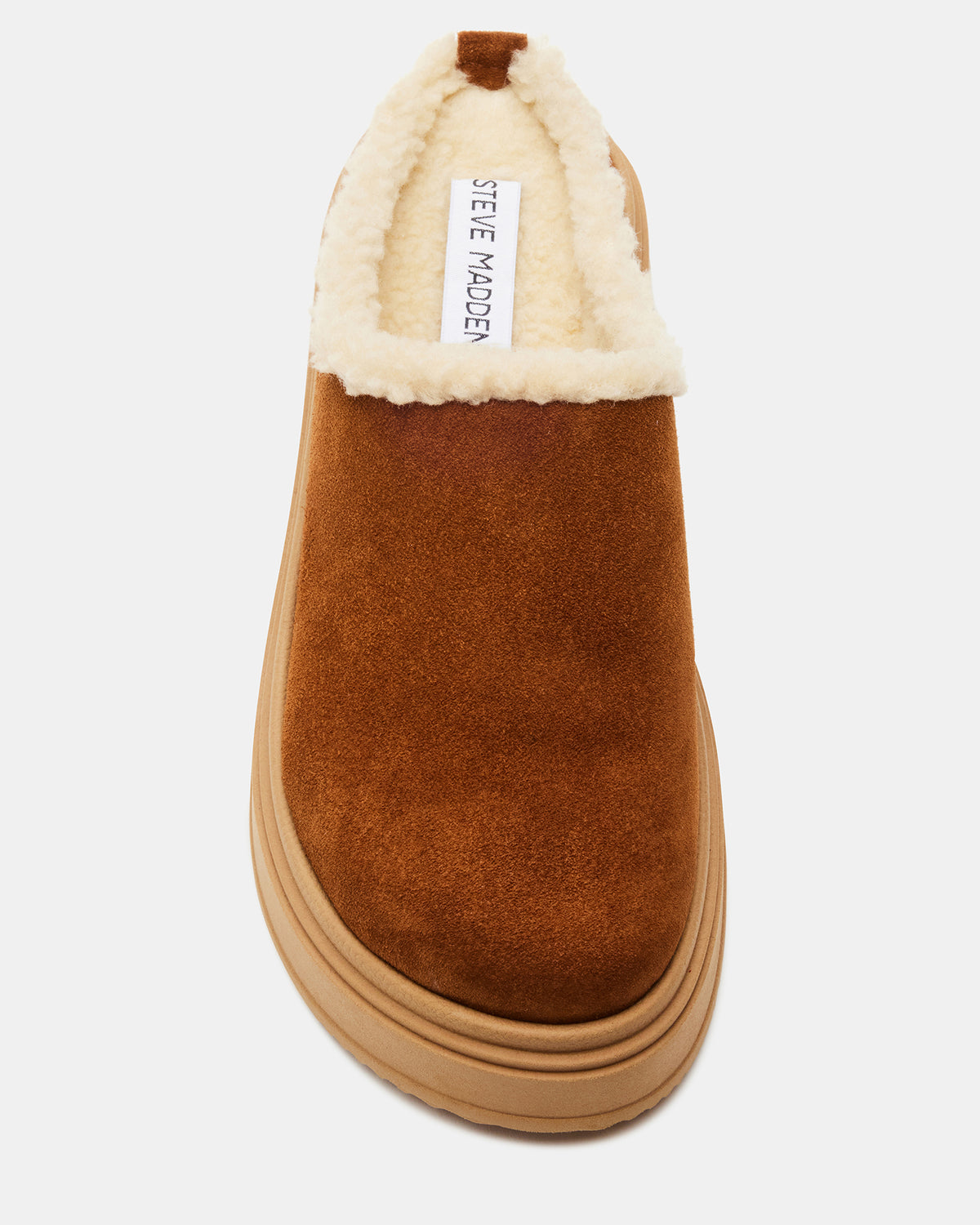 SMORES Tan Suede Faux Fur Slip-On | Women's Flats | Steve Madden Popular