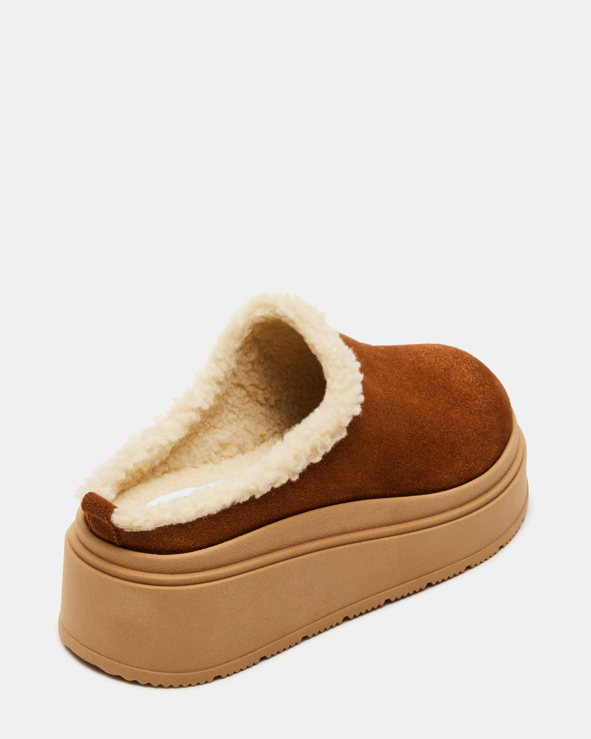 SMORES Tan Suede Faux Fur Slip-On | Women's Flats | Steve Madden Popular