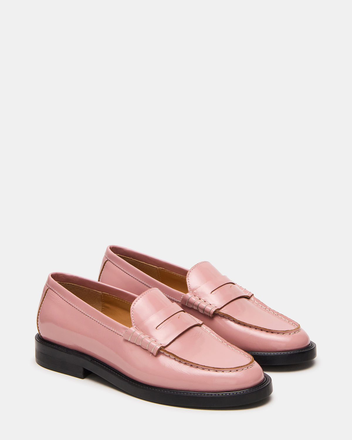 MADISON Light Pink Leather Women's Penny Loafer | Steve Madden Smart Buy