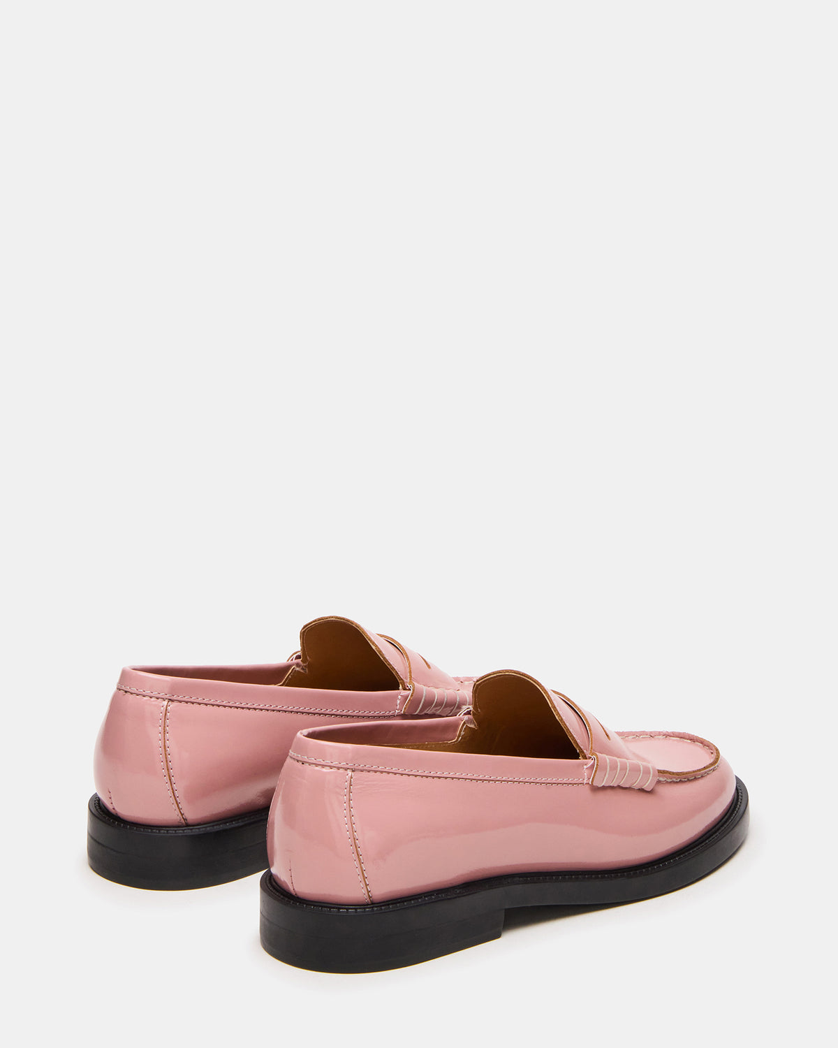 MADISON Light Pink Leather Women's Penny Loafer | Steve Madden Smart Buy