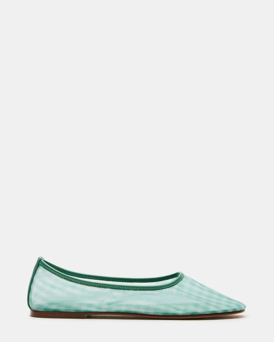 MEADOW Green Multi Mesh Women's Ballet Flats | Steve Madden Popular
