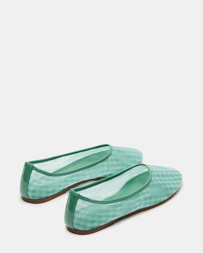 MEADOW Green Multi Mesh Women's Ballet Flats | Steve Madden Popular