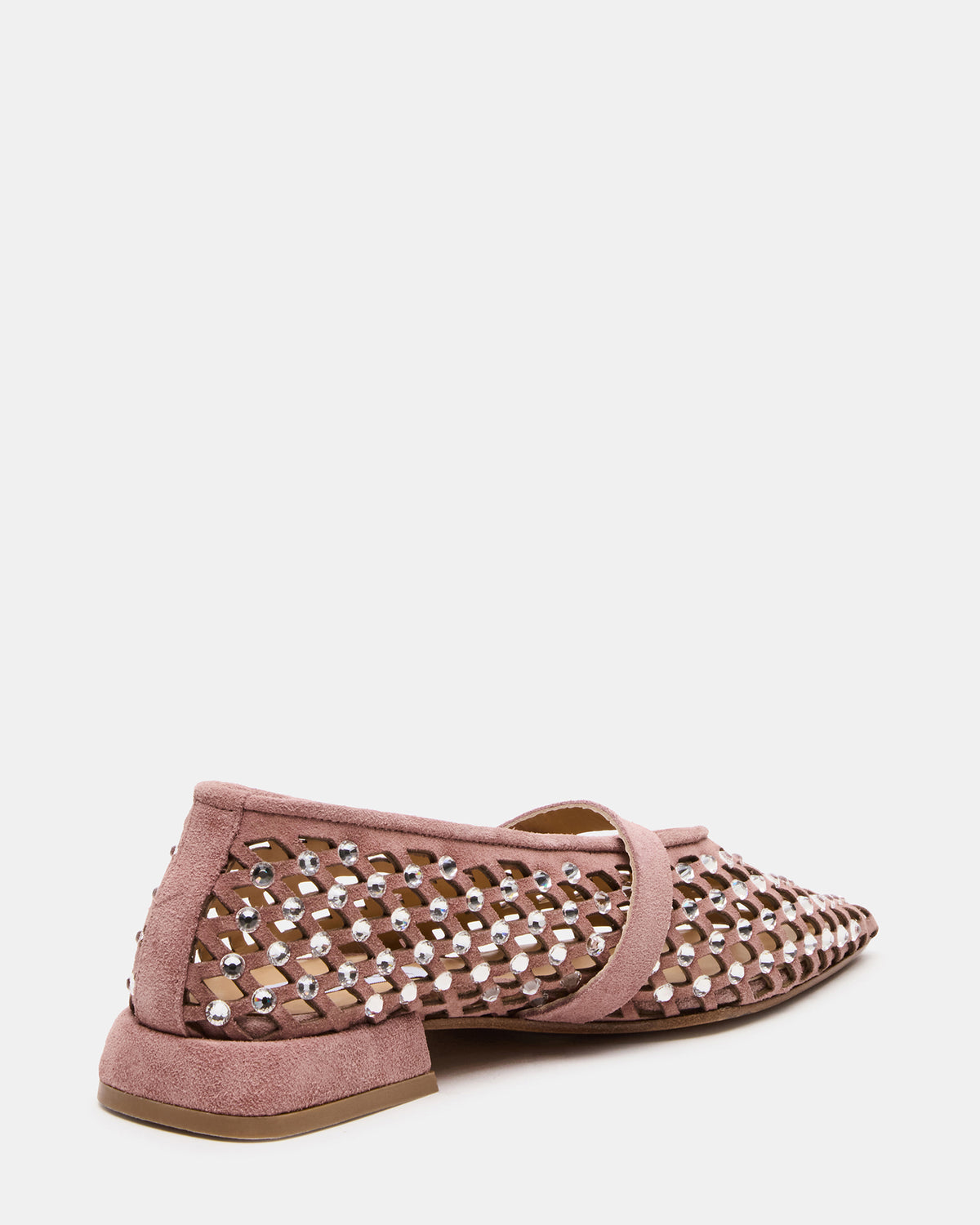 NICO Blush Suede Women's Pointed-Toe Mary Jane Flat | Steve Madden Quality