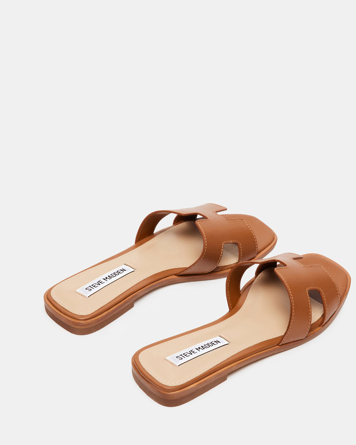 HADYN Cognac Leather Sandal | Women's Designer Sandals | Steve Madden Popular