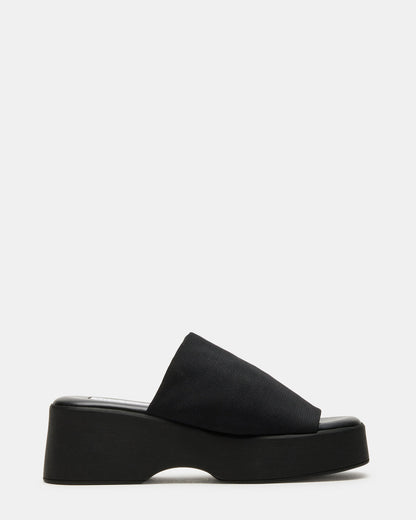SLINKY30 Black Women's Platform Sandal | Steve Madden Quality