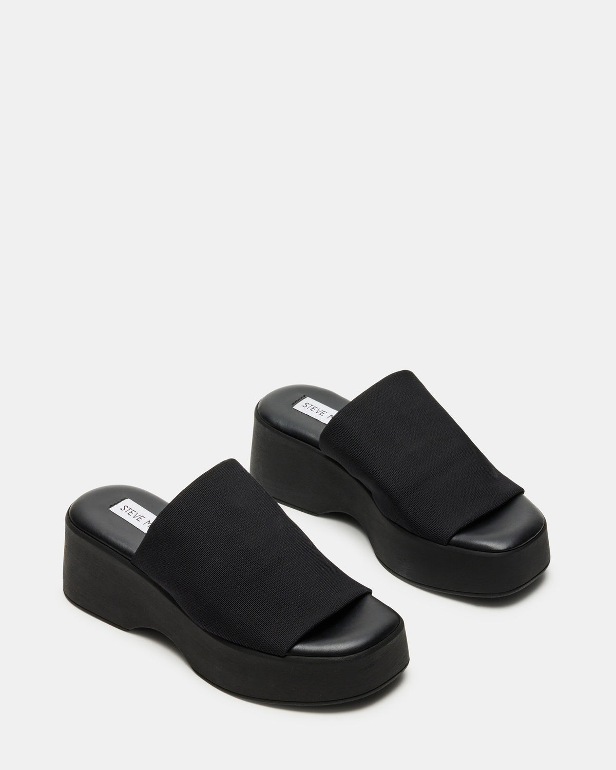 SLINKY30 Black Women's Platform Sandal | Steve Madden Quality