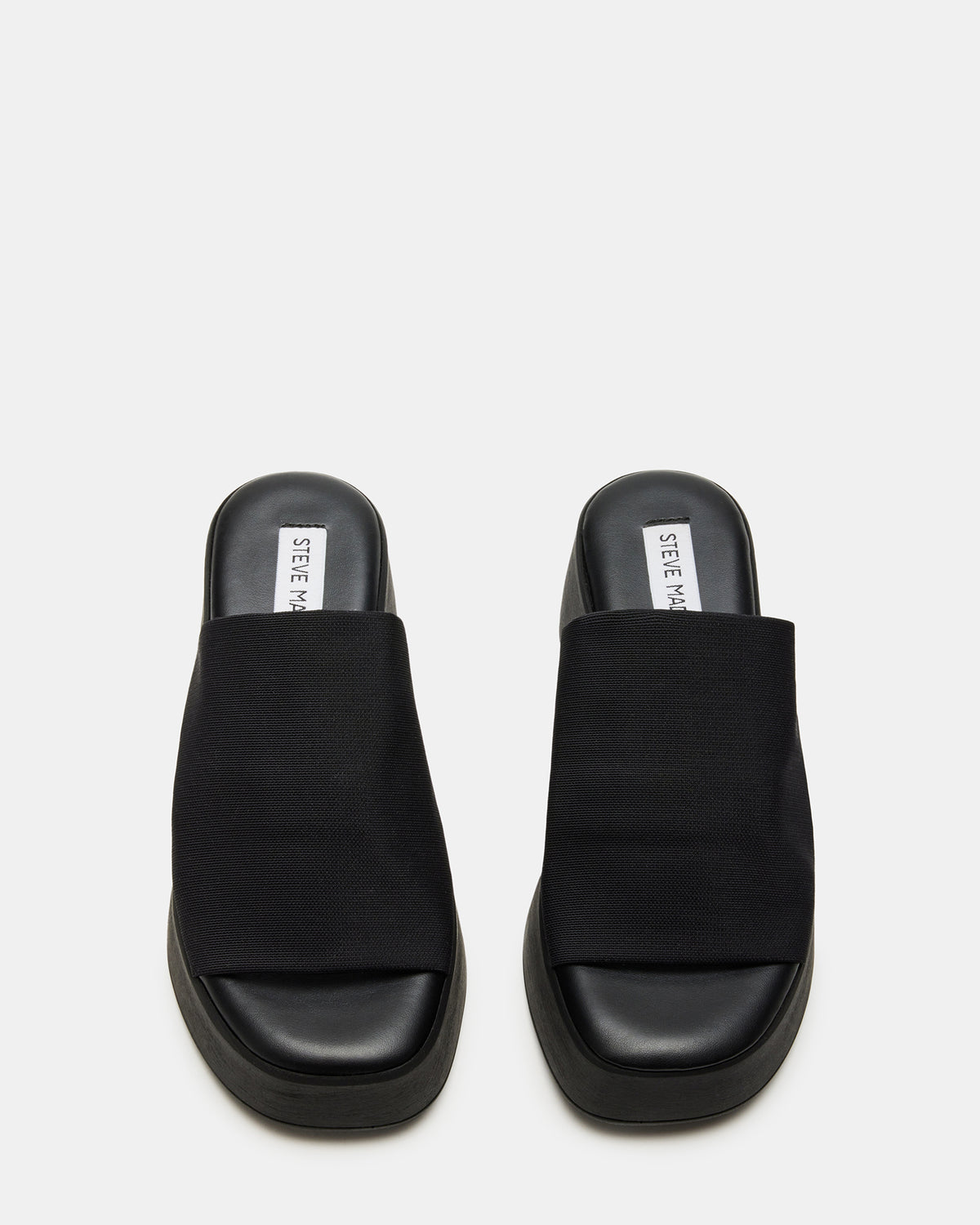 SLINKY30 Black Women's Platform Sandal | Steve Madden Quality