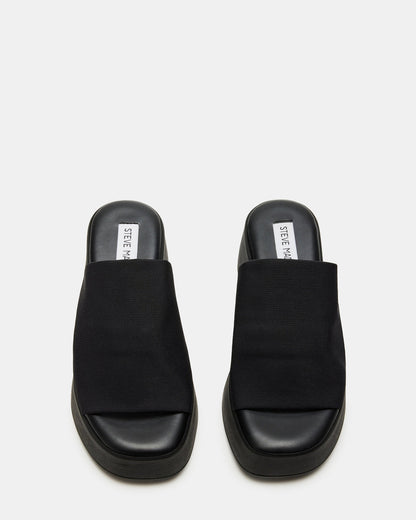 SLINKY30 Black Women's Platform Sandal | Steve Madden Quality