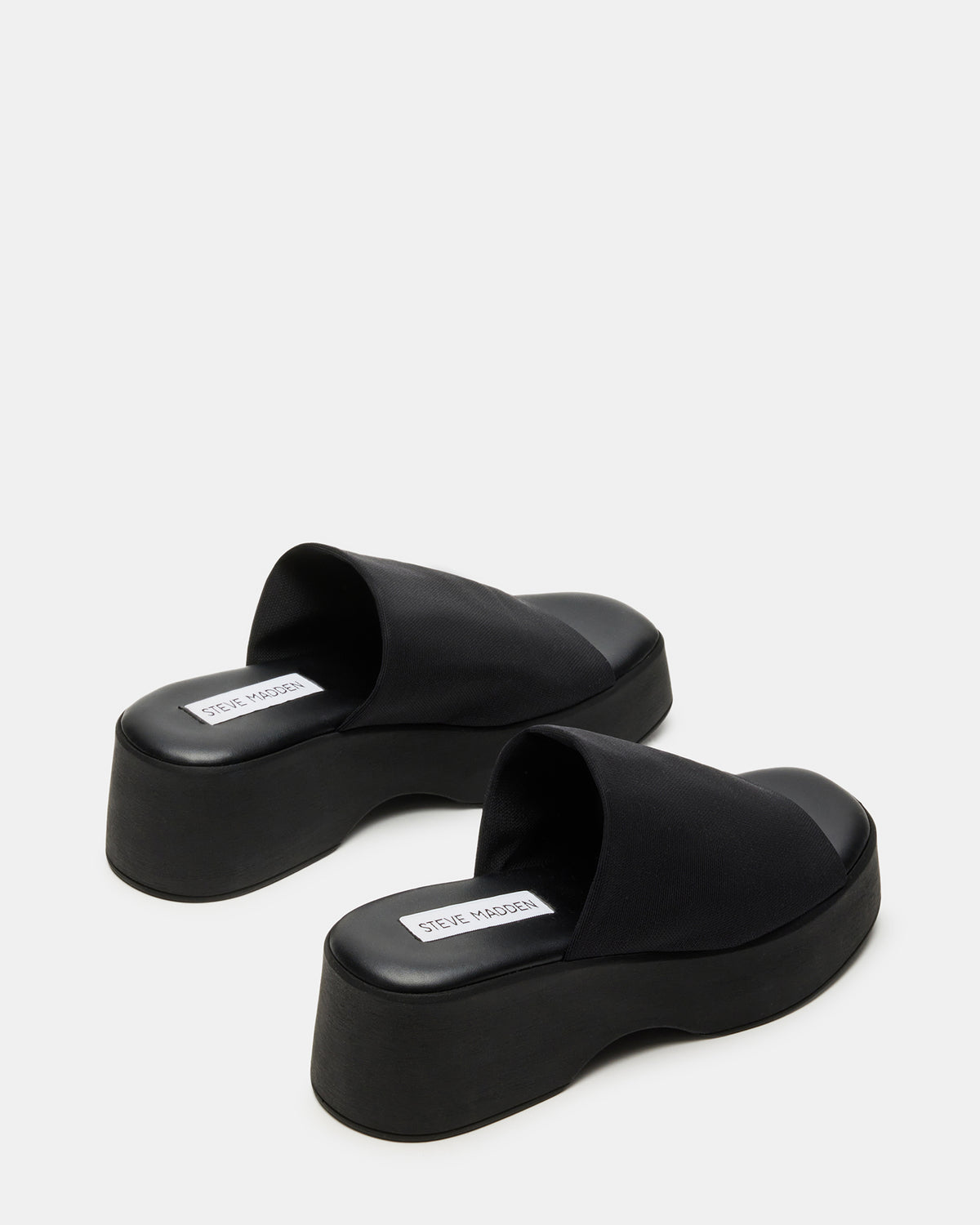 SLINKY30 Black Women's Platform Sandal | Steve Madden Quality