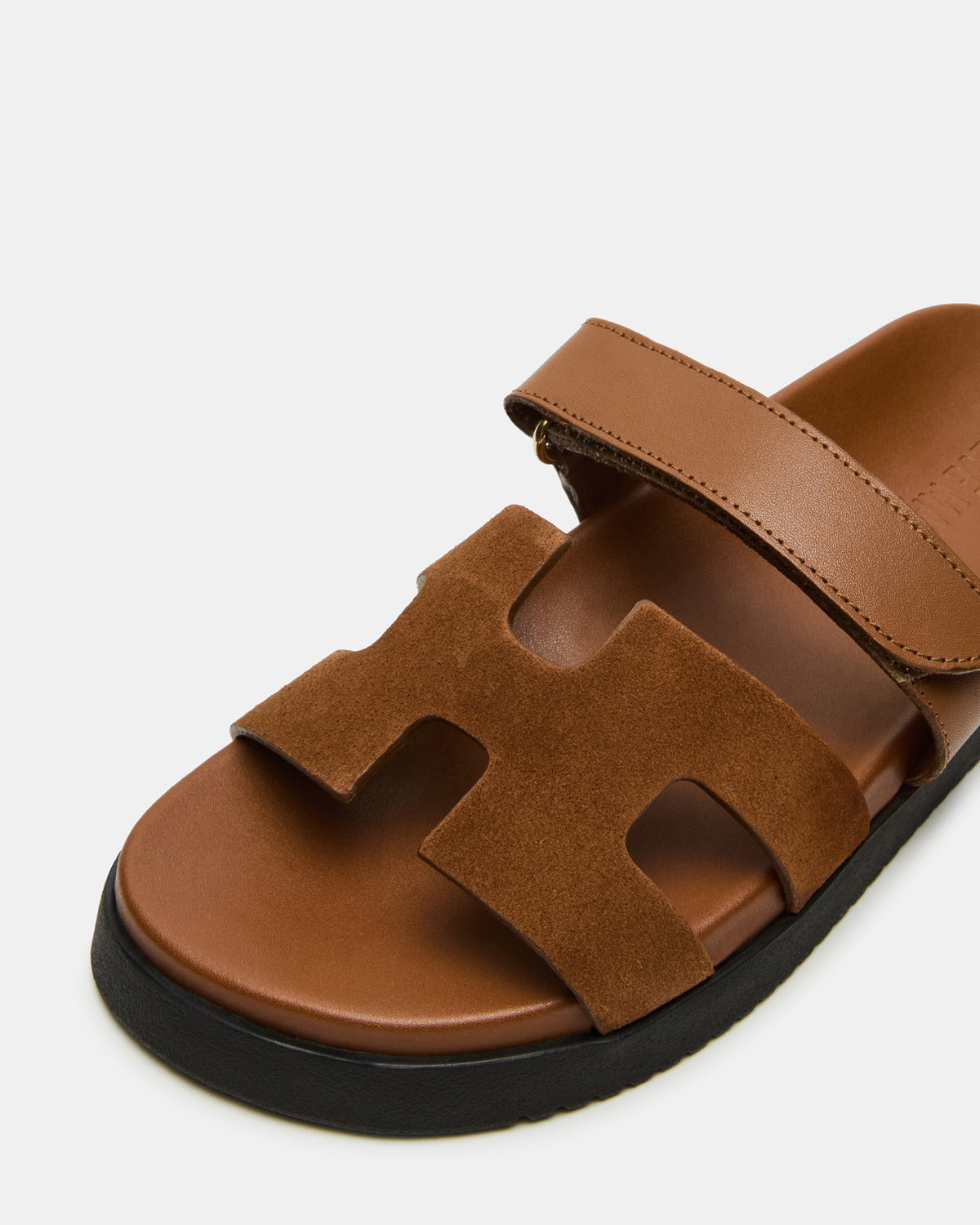 MAYVEN Camel Suede Flatform Slide Women's Sandal | Steve Madden Hot Sale