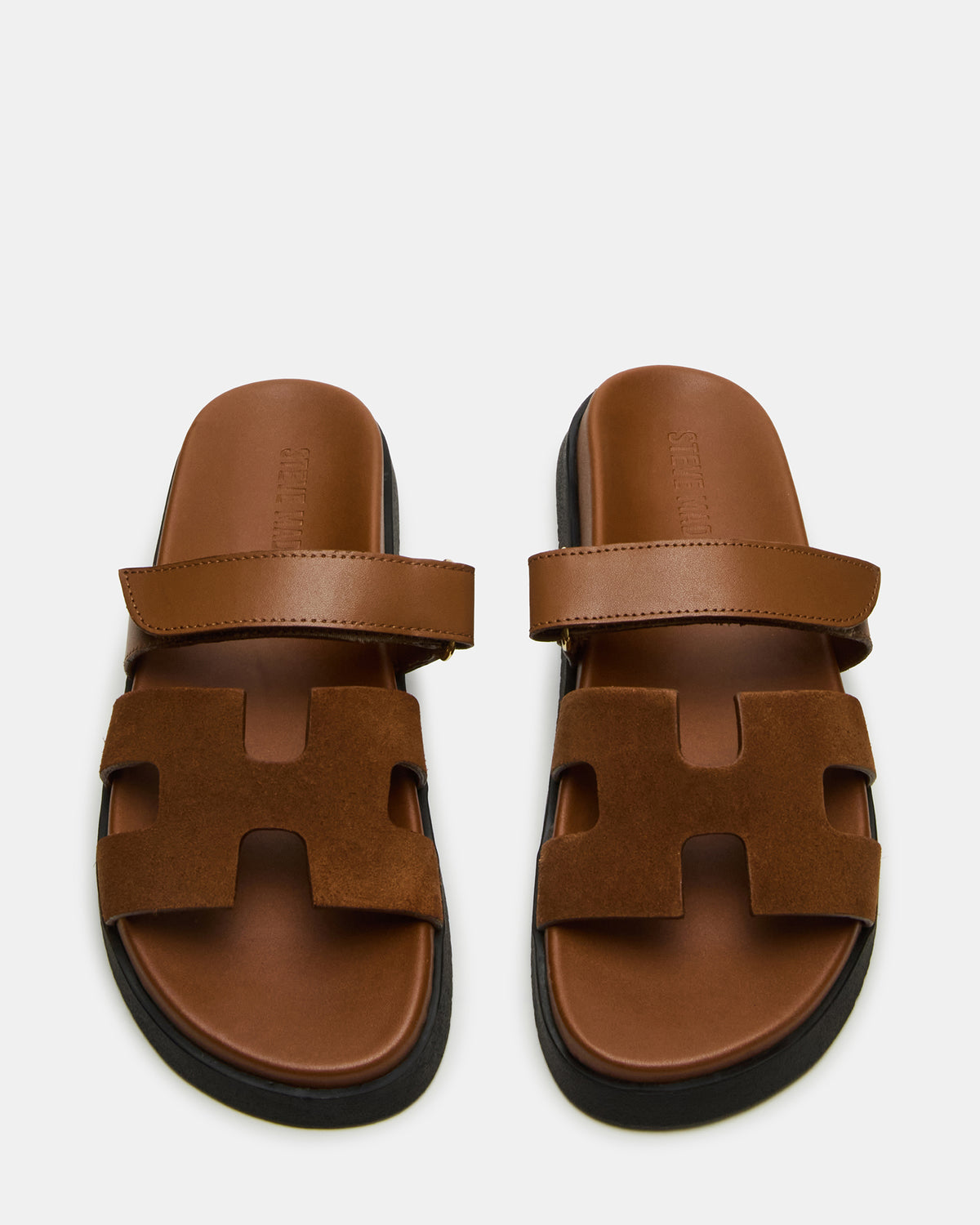 MAYVEN Camel Suede Flatform Slide Women's Sandal | Steve Madden Hot Sale