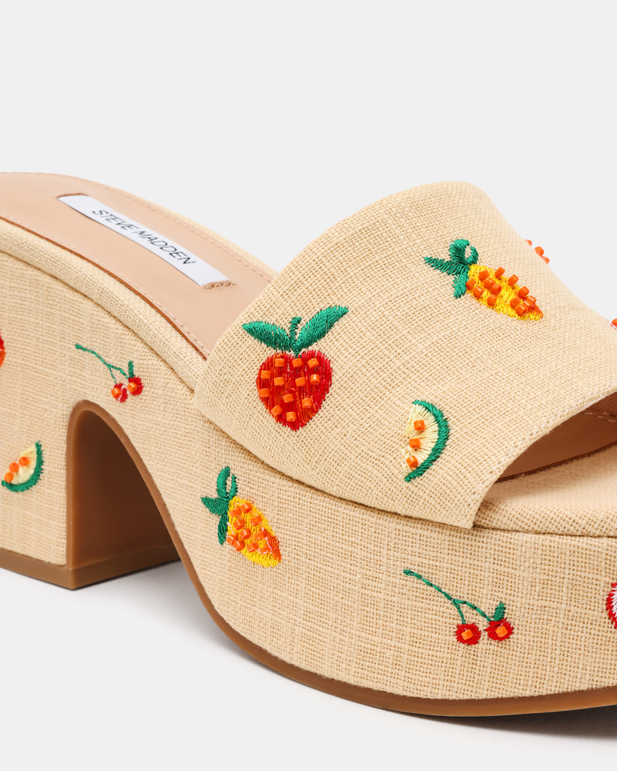 TRIPPY Embellished Fruit Multi Platform Mule Women's Sandal | Steve Madden Signature
