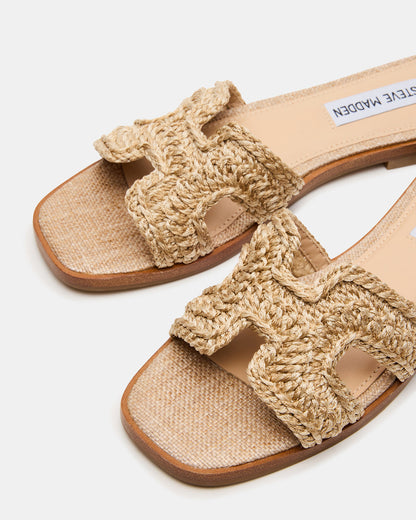 HADYN Crochet Raffia Women's Designer Sandal | Steve Madden Deals