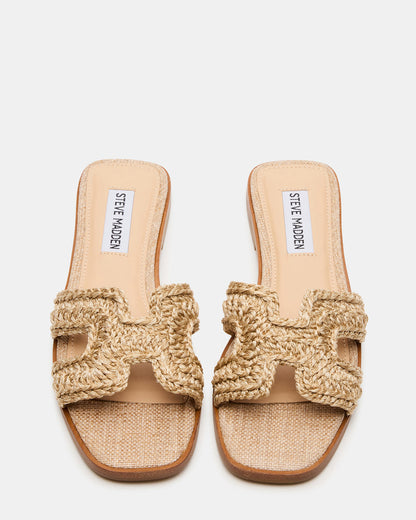 HADYN Crochet Raffia Women's Designer Sandal | Steve Madden Deals