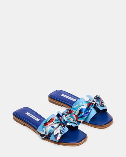 HADYN Blue Scarf Women's Designer Sandal | Steve Madden Value