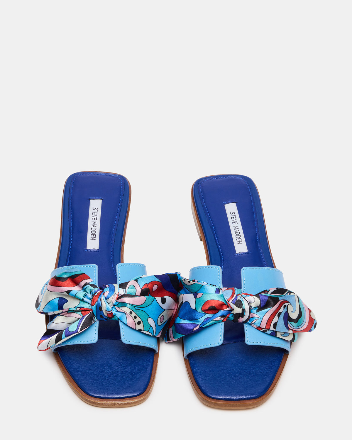 HADYN Blue Scarf Women's Designer Sandal | Steve Madden Value