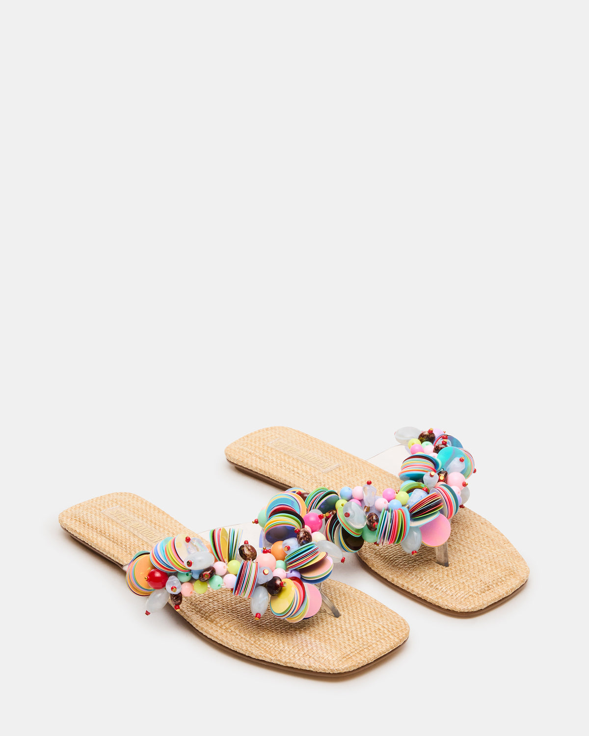TRELLA Multi Beads Square-Toe Thong Women's Sandal | Steve Madden Trending