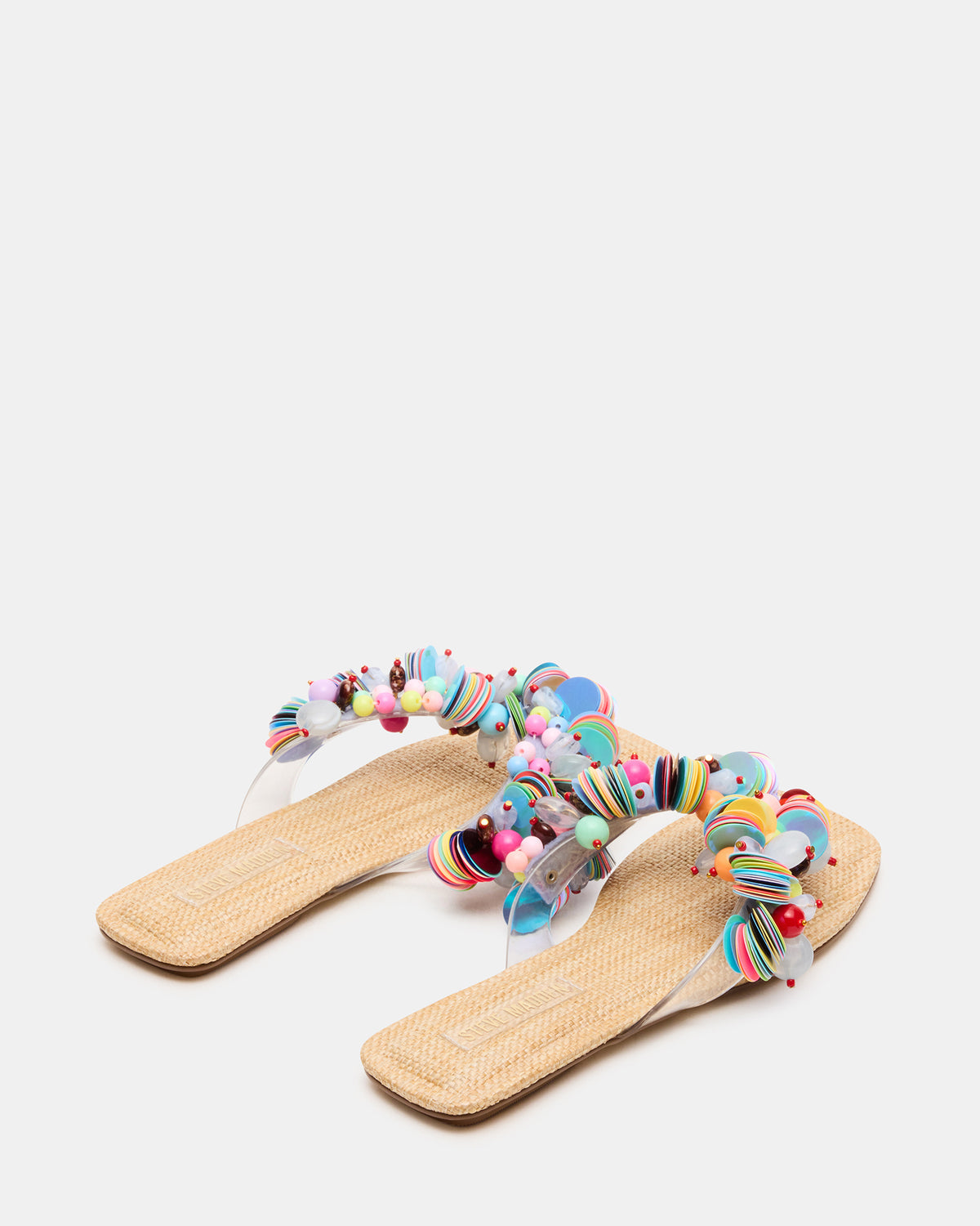 TRELLA Multi Beads Square-Toe Thong Women's Sandal | Steve Madden Trending