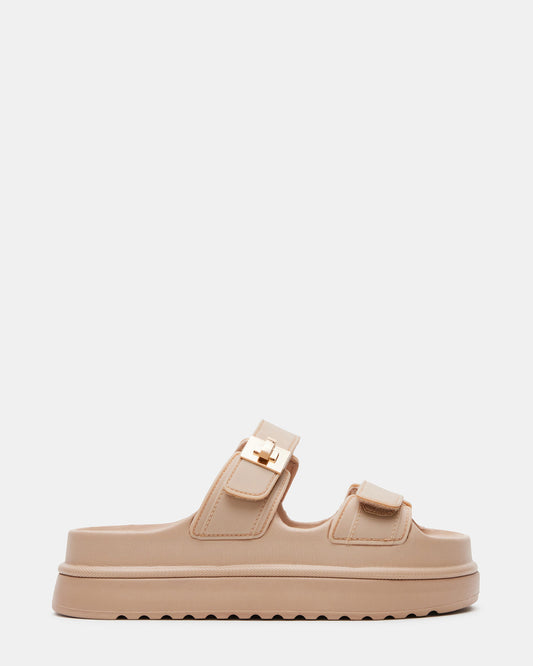 BIGSCHMONA JELLY Natural Women's Platform Slide Sandal | Steve Madden Featured