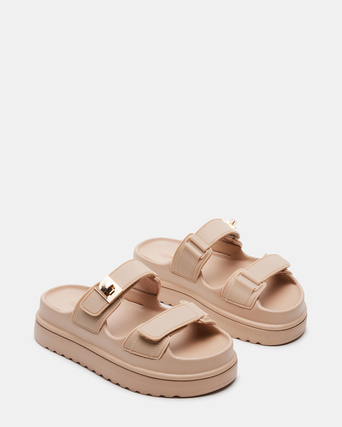 BIGSCHMONA JELLY Natural Women's Platform Slide Sandal | Steve Madden Featured