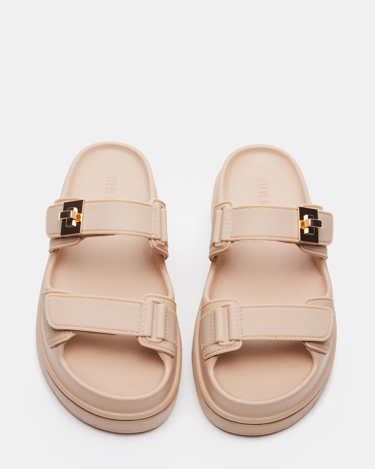 BIGSCHMONA JELLY Natural Women's Platform Slide Sandal | Steve Madden Featured