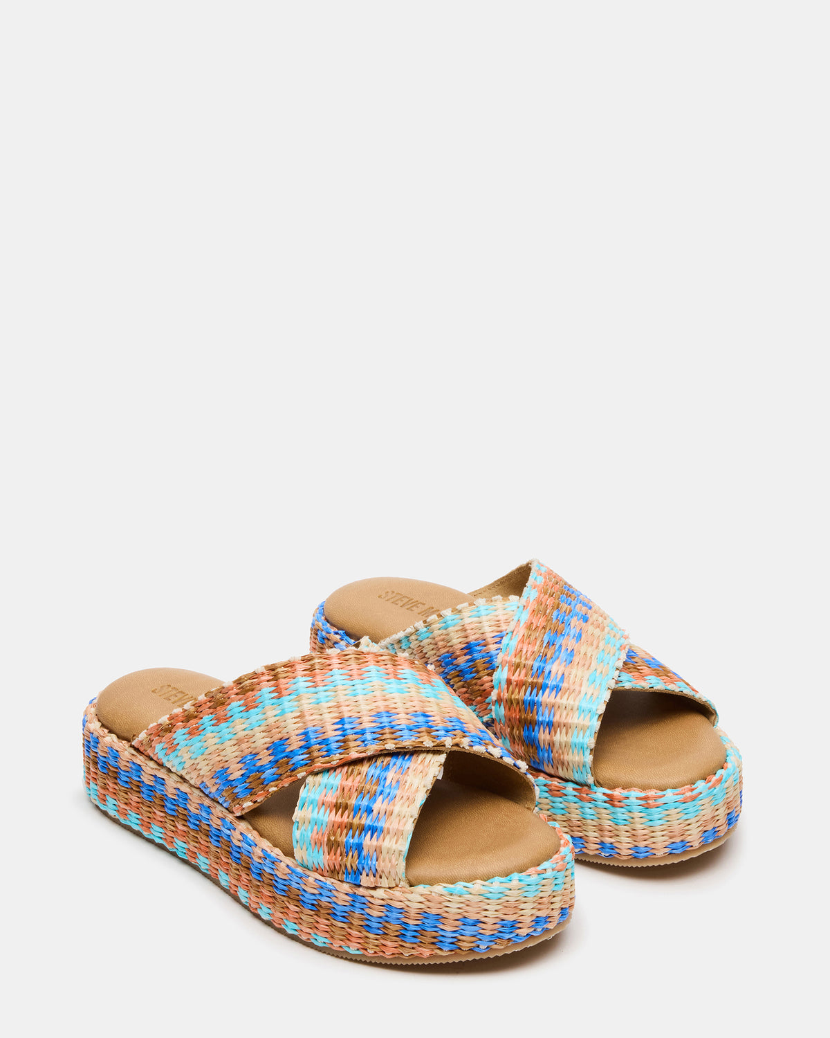 TULUM Raffia Multi Platform Flatform Women's Sandal | Steve Madden Latest